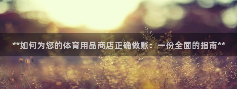 欧陆娱乐平台登录：**如何为您的体育用品商店正确做账