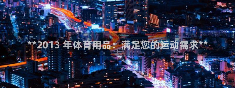 欧陆娱乐有限公司：**2013 年体育用品：满足您的