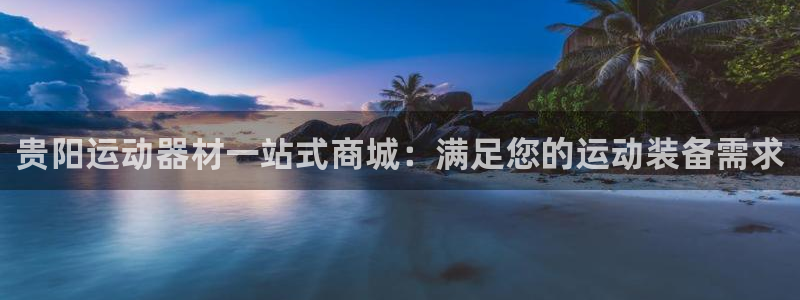 欧陆娱乐挂机项目怎么弄：贵阳运动器材一站式商城：满足