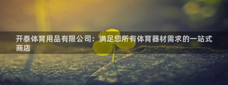 欧陆娱乐平台登陆地址在哪看：开泰体育用品有限公司：满足您所有